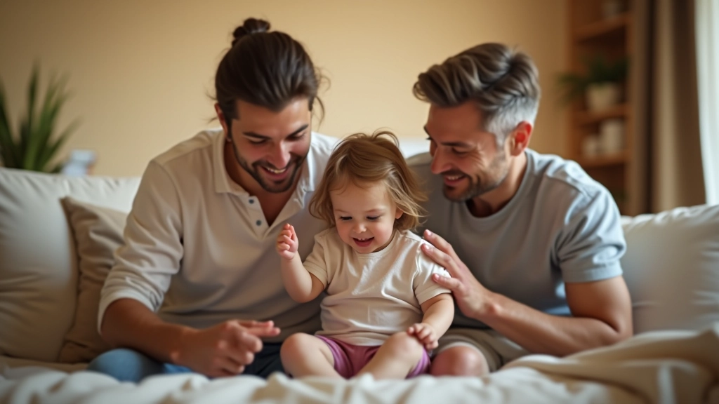 Eltern spielen mit Kindern im Wohnzimmer, glückliche Familienmomente
