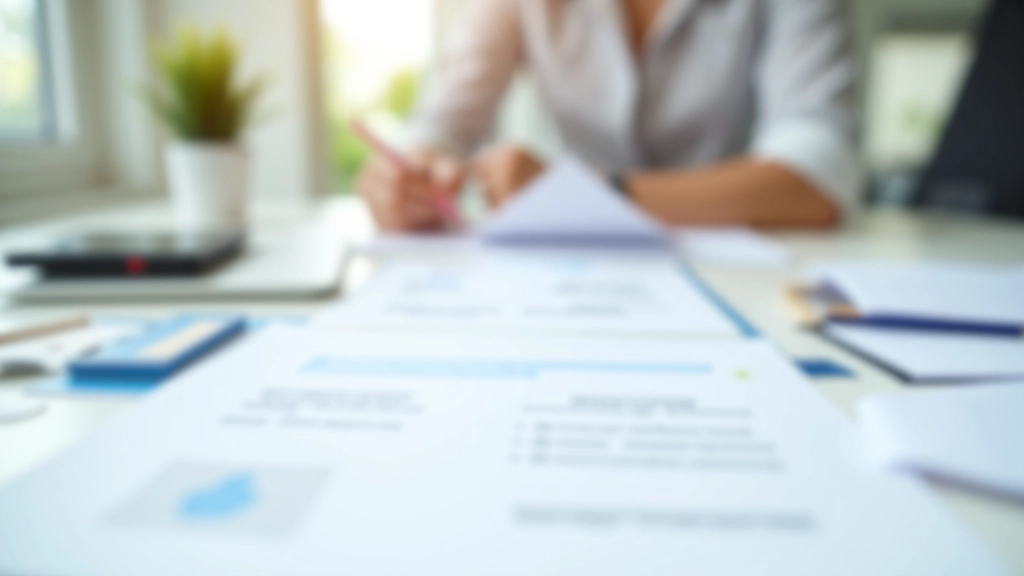 Dokumente und Pass auf Schreibtisch, offizielle Papiere organisiert